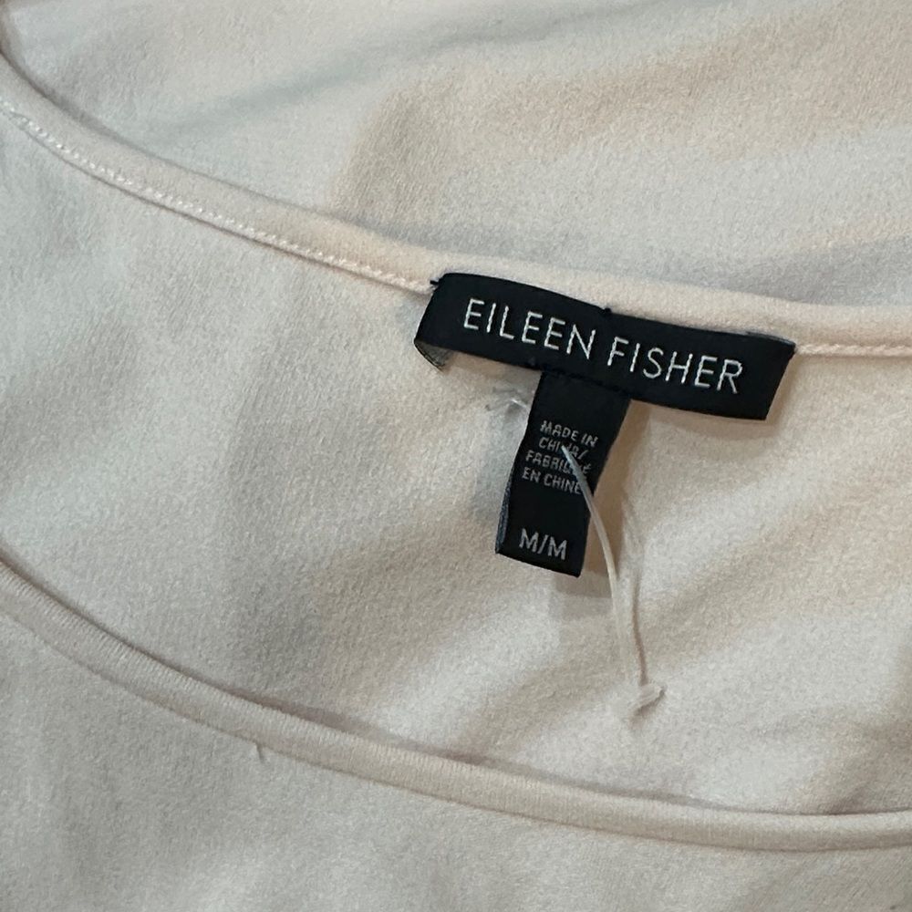 TOP - Eileen Fisher 100% Silk Women's Sleeveless Pale Pink Size Medium - Picture 9 of 10